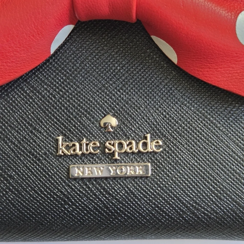 Kate Spade Disney Minnie Mouse Leather Compact Wallet